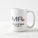 Personalized Mr and Mrs Wedding Mug