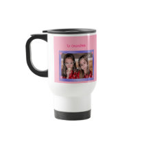 Personalized mug Purple with Pink Hearts Frame
