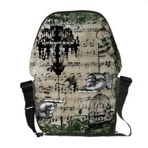Personalized Musical Chandelier Vintage Birdcage Commuter Bags