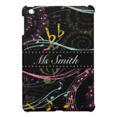 Personalized Musical Note iPad Mini Case