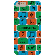 Personalized Musical Notes Barely There iPhone 6 Plus Case
