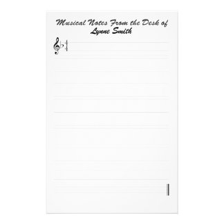 Music Notes Stationery | Zazzle
