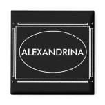 Personalized Name Art Deco Gift Magnet