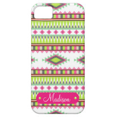 Personalized Name Aztec Andes Tribal Mountains iPhone 5 Case