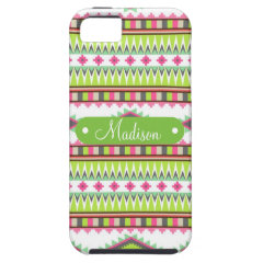 Personalized Name Aztec Andes Tribal Mountains iPhone 5 Cases