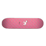 Personalized name baby unicorn pink diamonds custom skate board