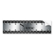 Personalized name black dragon scales bumper sticker