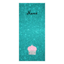 Personalized name bling cupcake diamonds rack cards