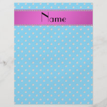 Personalized name blue diamonds flyer