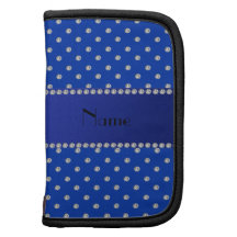 Personalized name blue diamonds organizer
