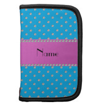 Personalized name blue diamonds planner
