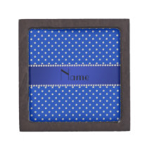 Personalized name blue diamonds premium jewelry boxes
