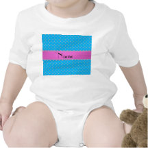 Personalized name blue diamonds t-shirt