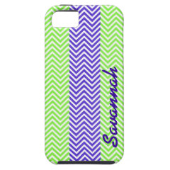 Personalized Name Chevron Striped iPhone Case iPhone 5 Covers