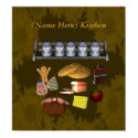 Personalized Name Country Kitchen Poster Print print