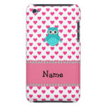 Personalized name cute owl barely there iPod covers
