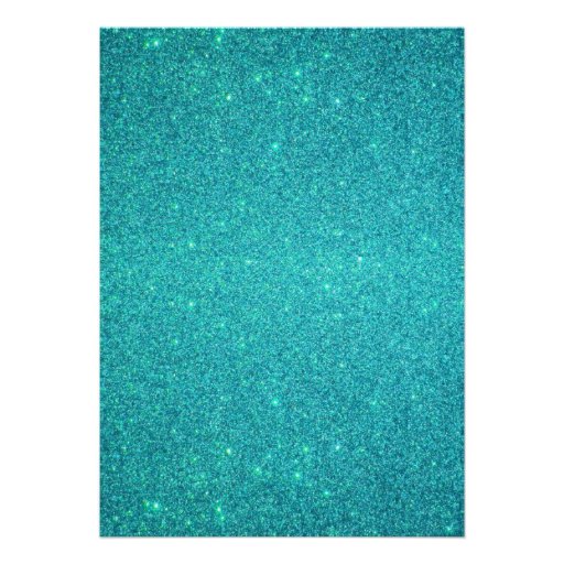 Personalized name dolphin turquoise glitter custom invitations