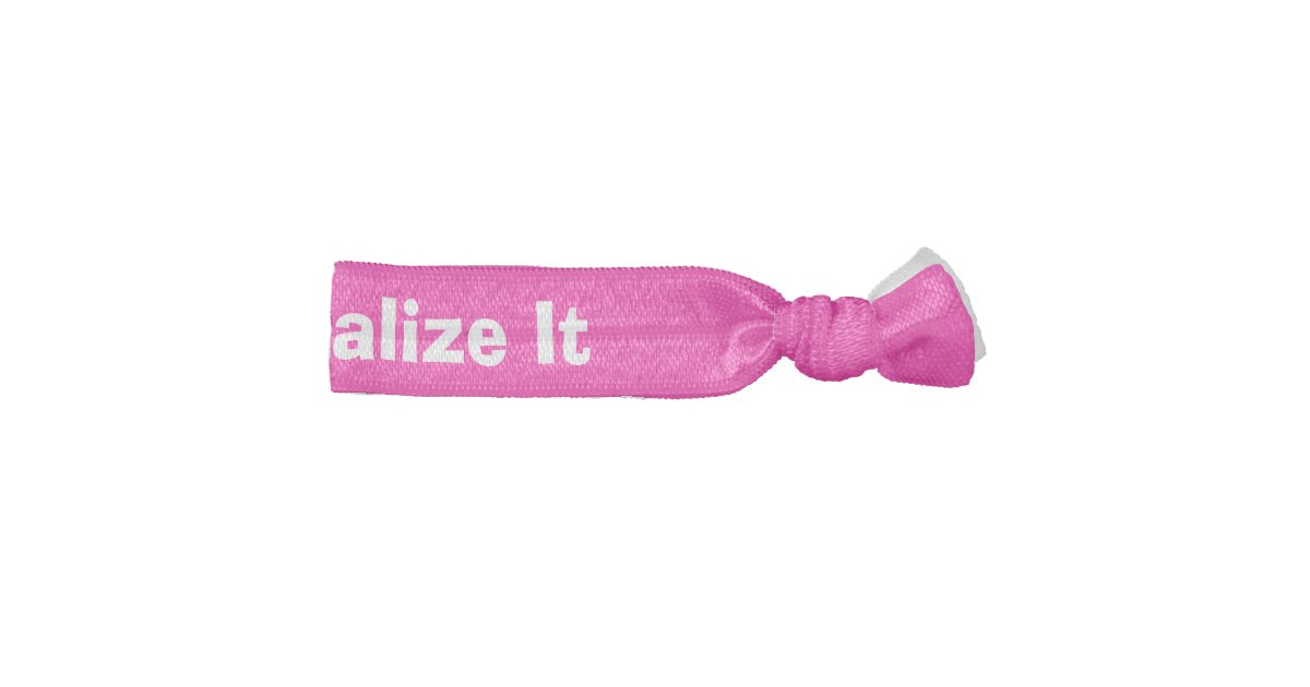 Personalized name elastic hair tie Zazzle