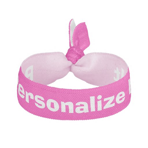 Personalized name elastic hair tie Zazzle