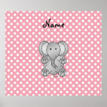 Personalized name elephant gifts posters