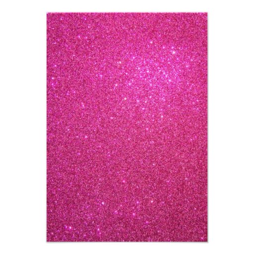 Personalized name frog pink glitter invitation