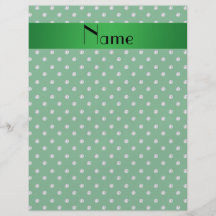 Personalized name green diamonds personalized flyer