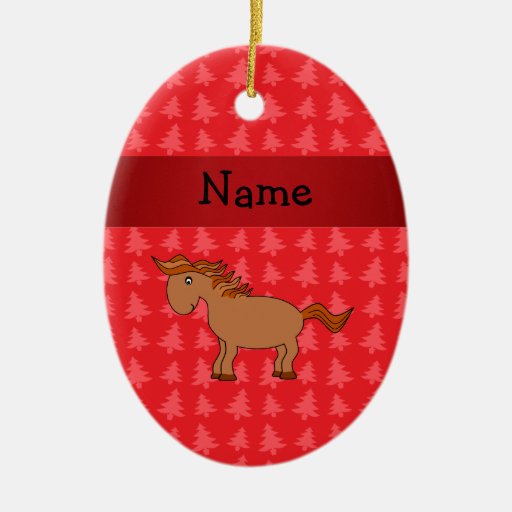 personalized name horse red christmas trees christmas personalized name horse red christmas trees christmas