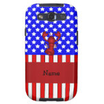 Personalized name lobster patriotic galaxy s3 cover