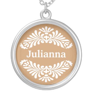 Personalized Name Pendant :: Gold necklace