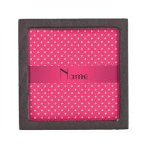 Personalized name pink diamonds premium trinket box