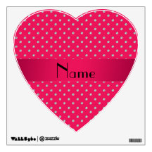 Personalized name pink diamonds room decals