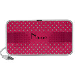 Personalized name pink diamonds travel speaker