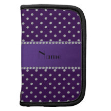 Personalized name purple diamonds organizers