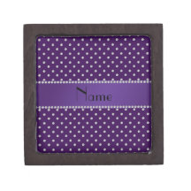 Personalized name purple diamonds premium gift box