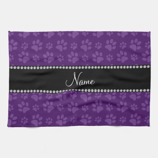 personalized_name_purple_dog_paw_prints_hand_towel r7e3b4144ec5345eab54f86a47bcc8ba3_2cf11_8byvr_512
