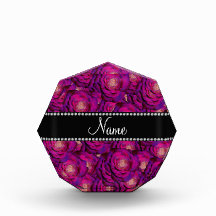 Personalized name Purple roses Awards
