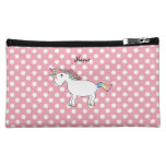 Personalized name Rainbow unicorn Makeup Bags