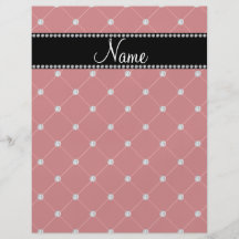 Personalized name Red diamonds Flyer Design