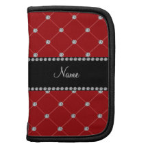 Personalized name Red diamonds Planners