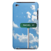 Personalized Name Road Street Sign on Blue Sky Ipod Touch Case-mate Case