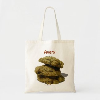Personalized Name Stack of Cookies Cookie Lovers bag