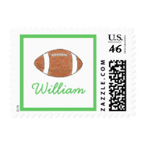 Personalized name stamp with football
