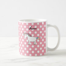 Personalized name unicorn coffee mugs