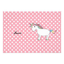 Personalized name unicorn invite