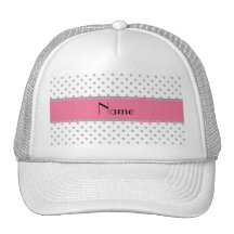 Personalized name white diamonds hat