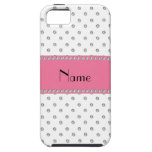 Personalized name white diamonds iPhone 5 cases