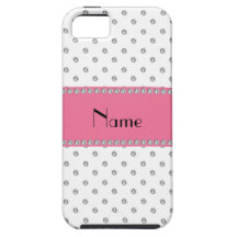 Personalized name white diamonds iPhone 5 cases