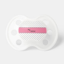Personalized name white diamonds pacifier