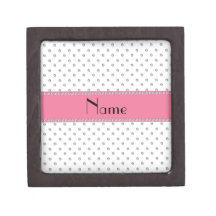 Personalized name white diamonds premium gift boxes