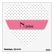 Personalized name white diamonds room graphics